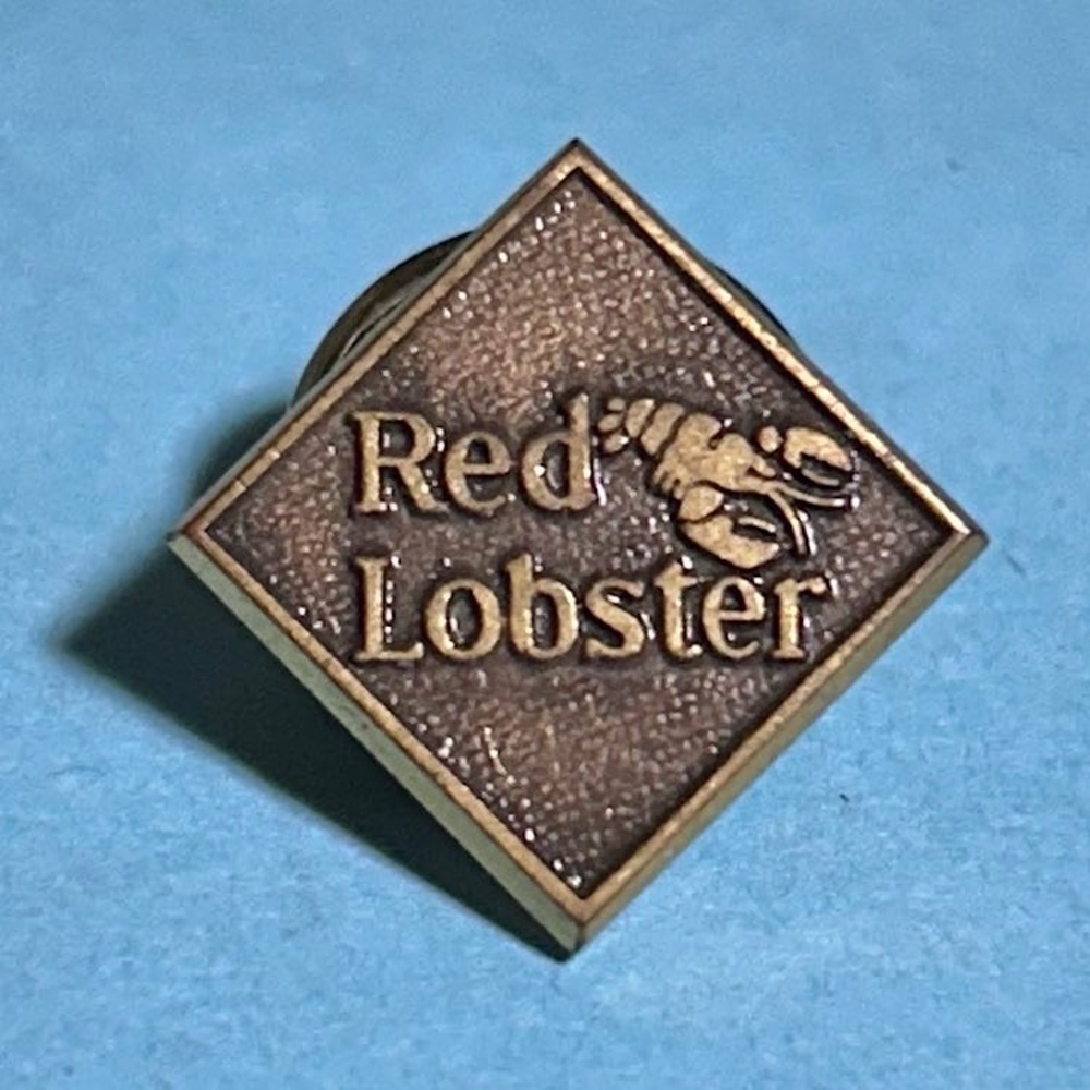 Red Lobster Employee Bronze-tone Service Lapel Pin